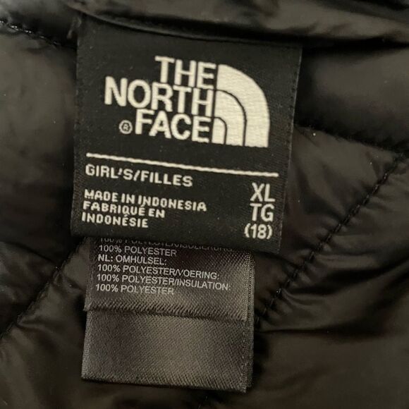 The North Face Girls Reversible Mossbud Swirl Jacket Sz XL (18 NF00CN01 Full Zip - Picture 4 of 10